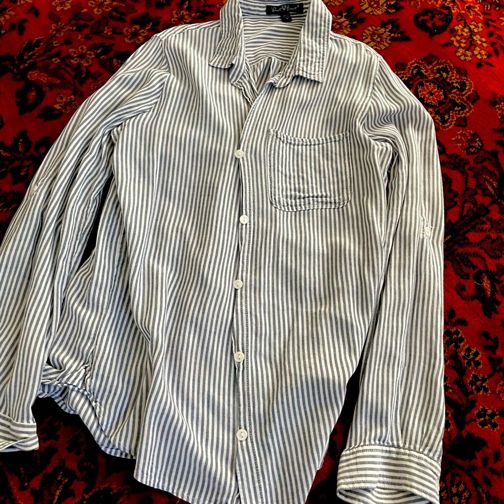 Flowy Striped Button Down